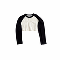 crop long sleeve horseshoe