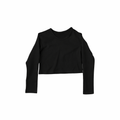 black crop long sleeve