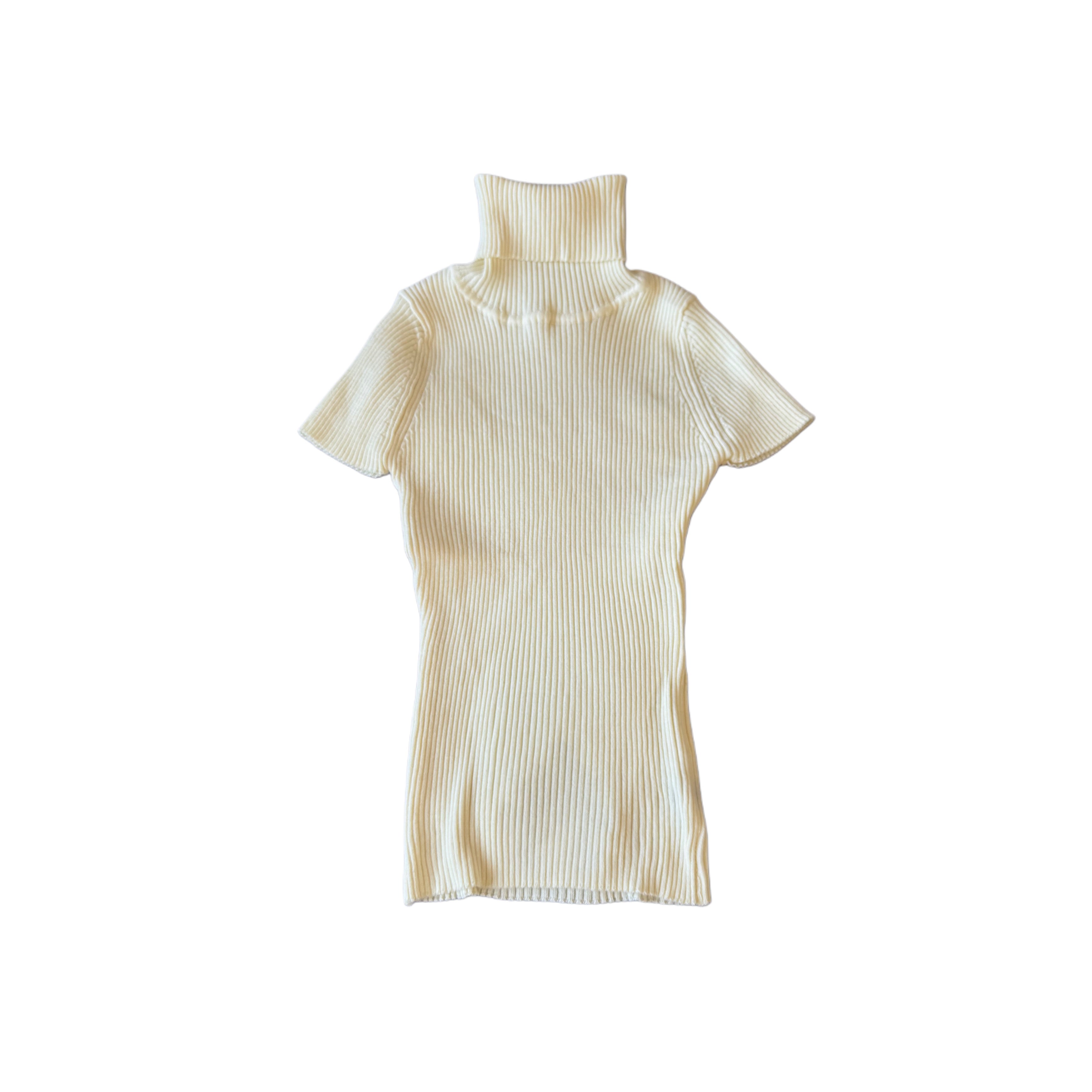 TURTLE NECK SHORT SLEEVE BEIGE