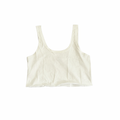 white crop cross tank top