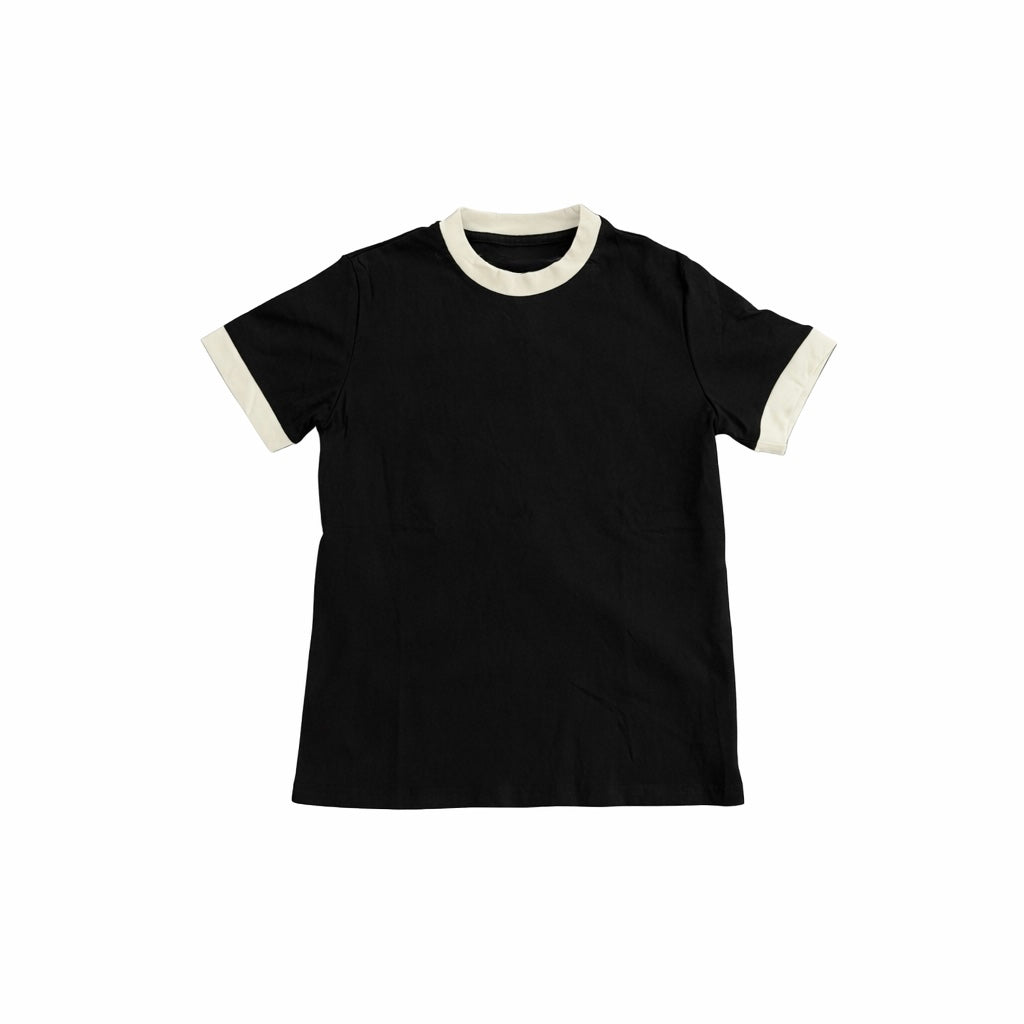 stretchy material shirt black