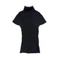 TURTLE NECK SHORT SLEEVE BLACK