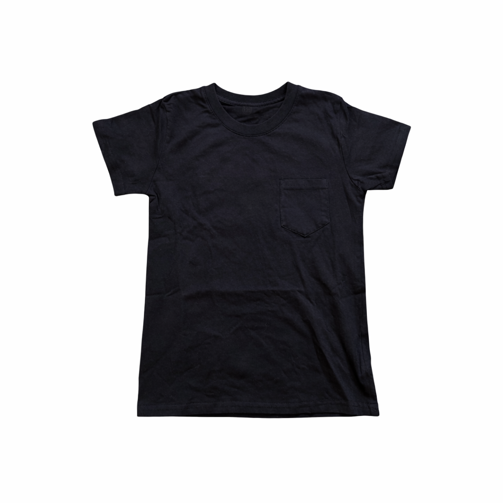 horse shoe baby tee black