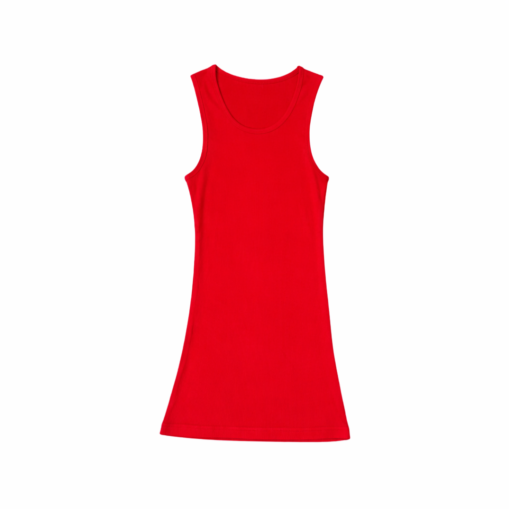 red fuck you tank top