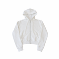 crop anchor jacket white