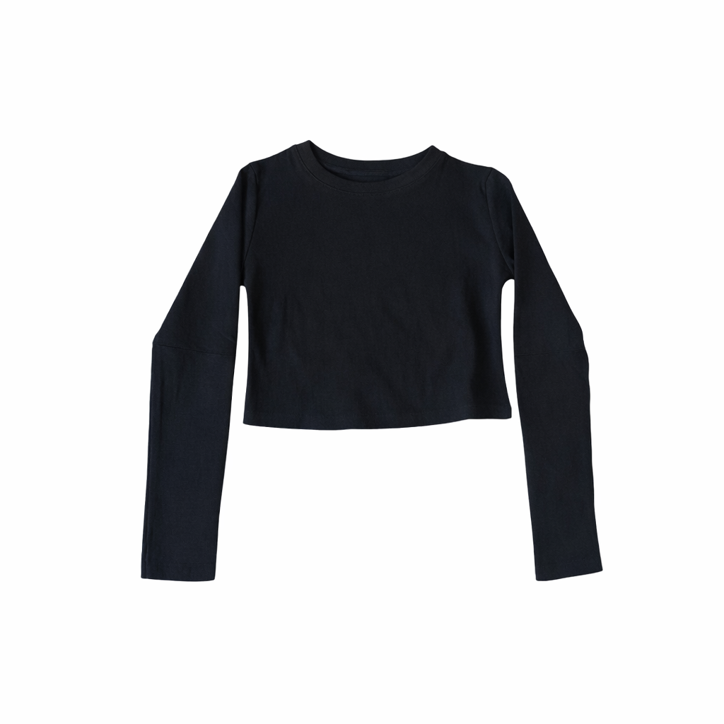 CROP THERMAL LONG SLEEVE BLACK