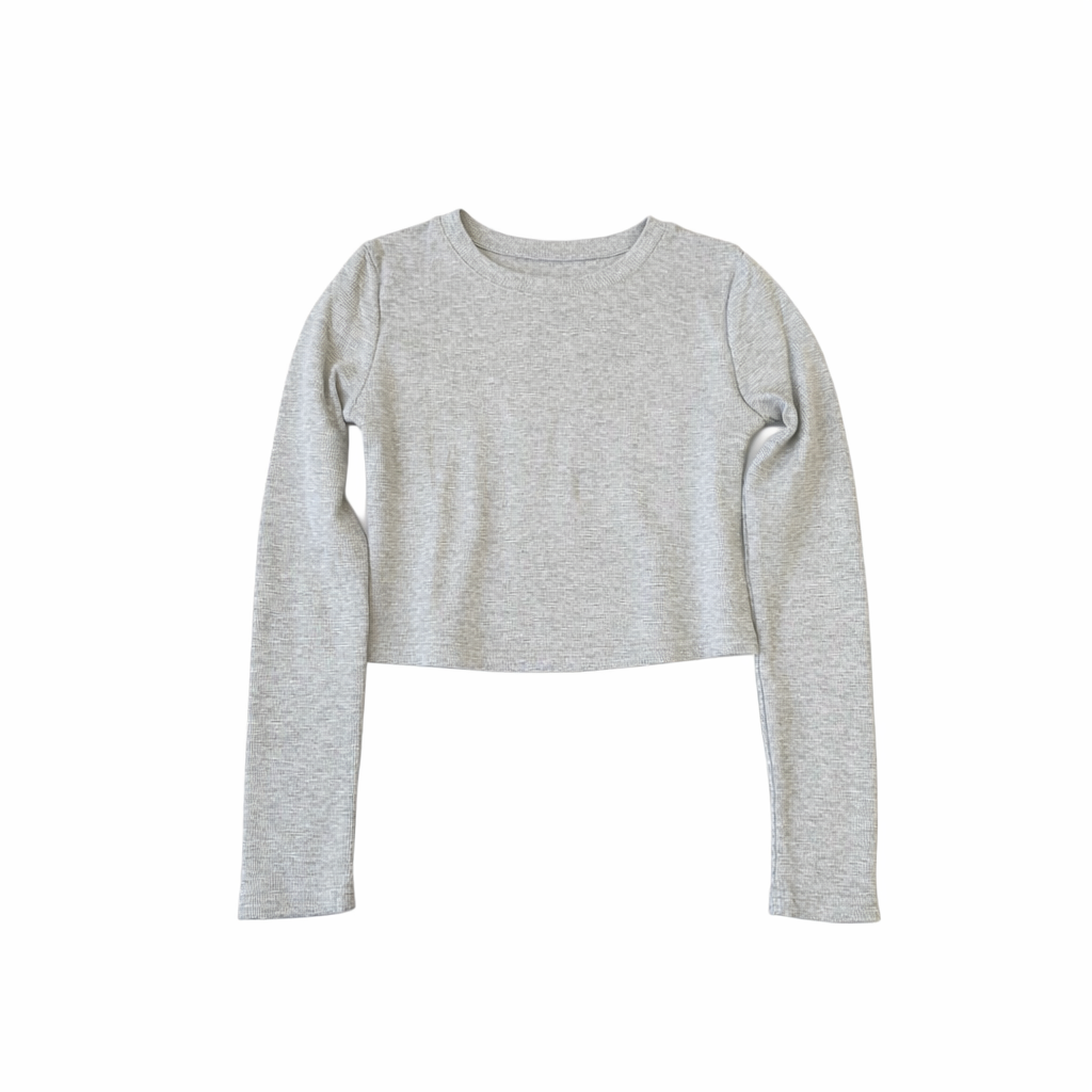 CROP THERMAL LONG SLEEVE GREY