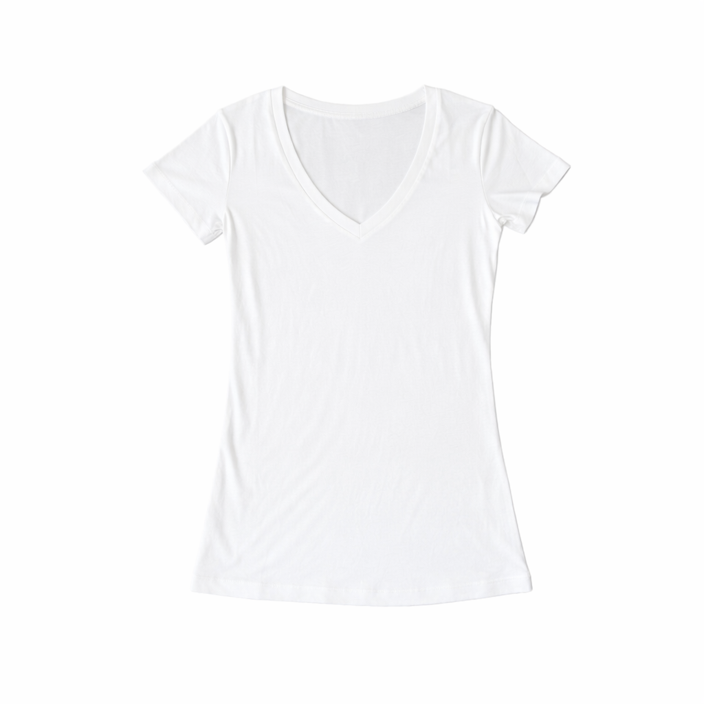 V NECK STYLE WHITE