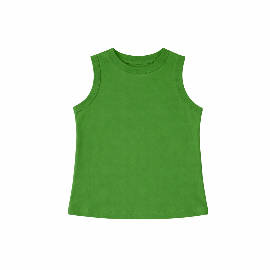 CROP SLEEVELESS TOP GREEN