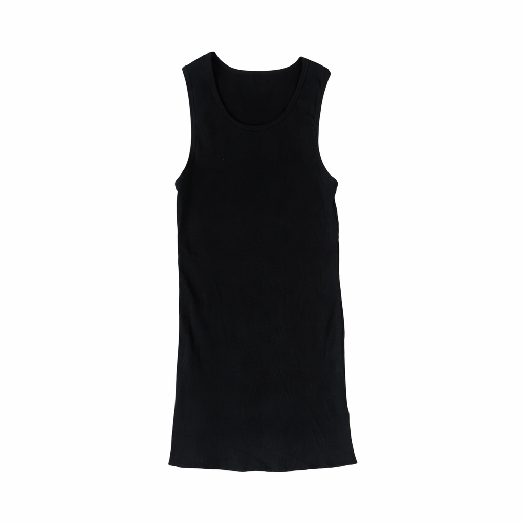 FRONT CROSS TANK TOP BLACK