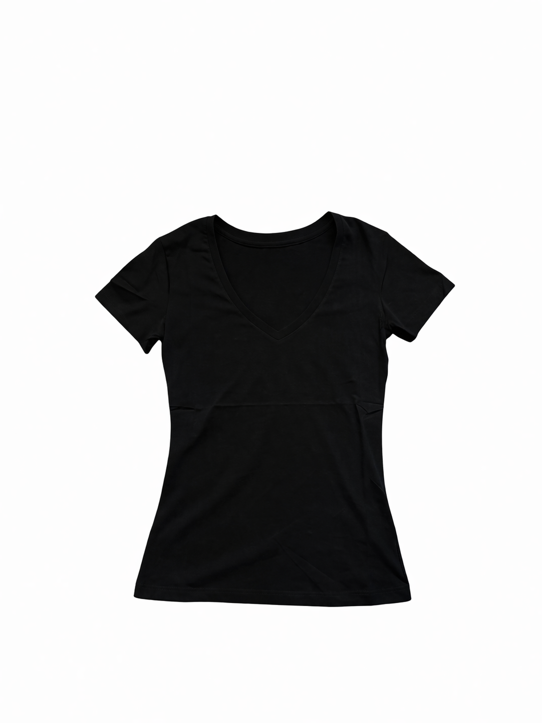V NECK STYLE BLACK