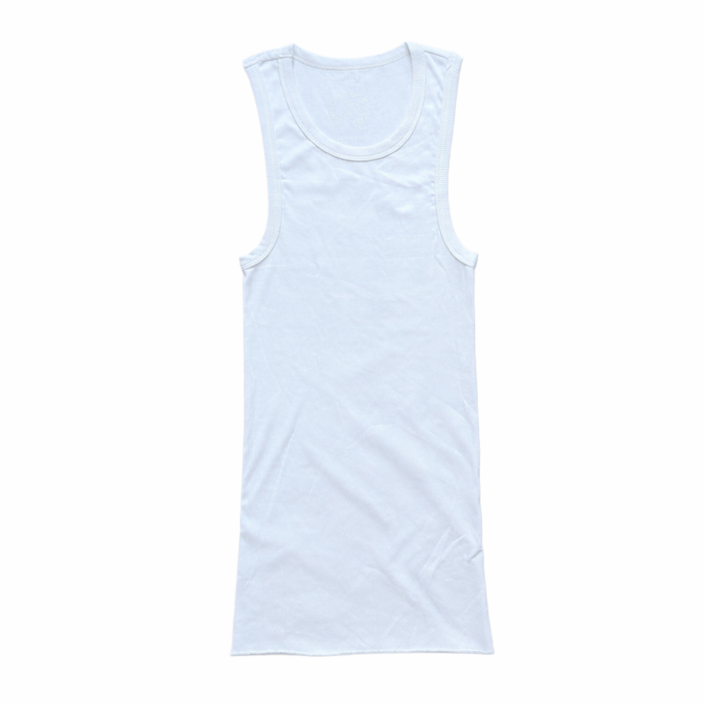 tank top t side logo white