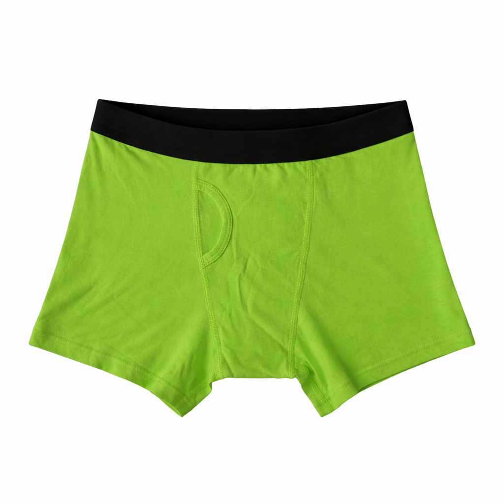 Green boxer booty shorts